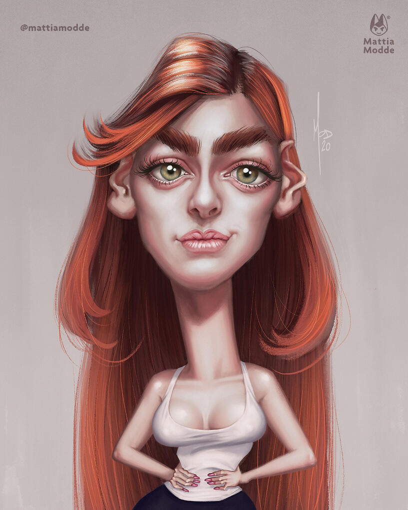 Digitale / Dipinto • Busto